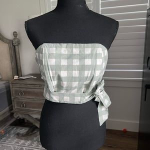 Sabo skirt gingham tube top